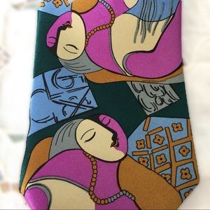 Vintage 80’s Art-Deco Picasso-Style Tie by Albeari